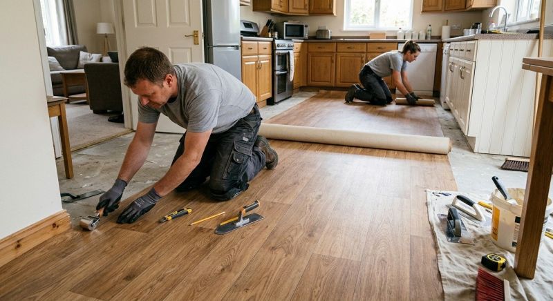 Linoleum Floor Installation in Puyallup, WA