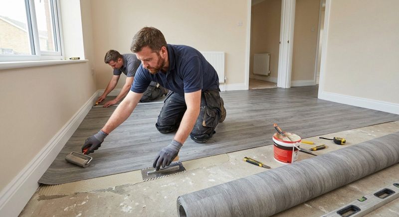 Sheet Linoleum Installation in Puyallup, WA