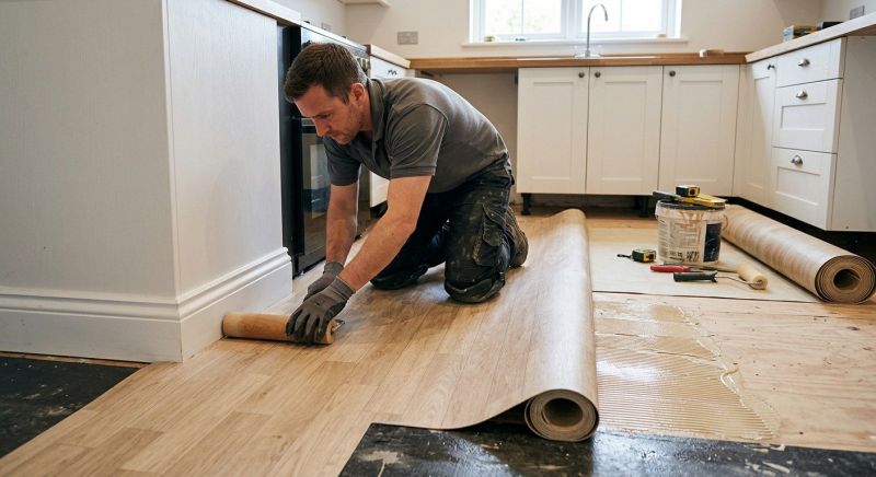Sheet Linoleum Installation in Orting, WA
